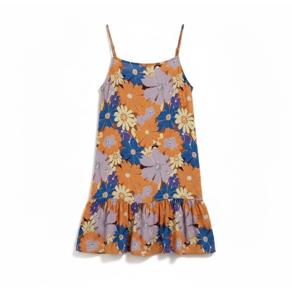 Rip Curl Boho Beach Surf Cover-up Sunrise Session Floral Mini Dress Size M